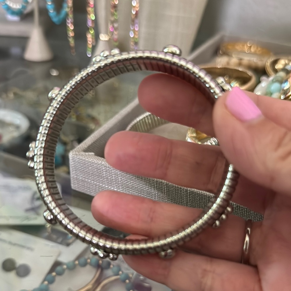 Silver Coil Bracelet - Picture 2 of 2